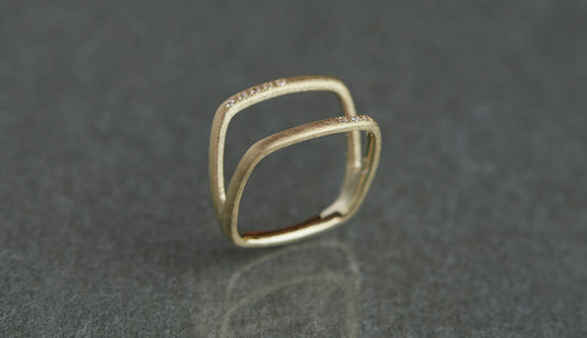 Syami frame ring + diamond / K18