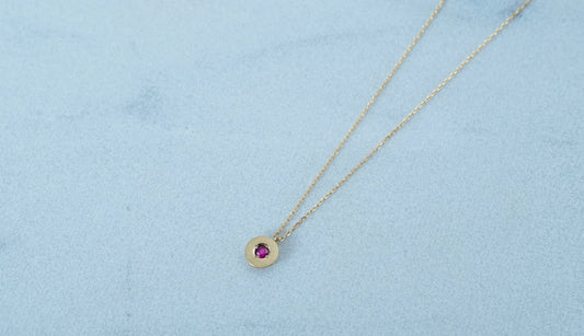 Enfold necklace + ruby