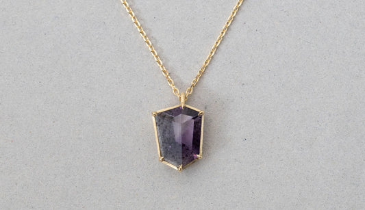 [Canna Oshiro × Ryui] Trapiche amethyst necklace