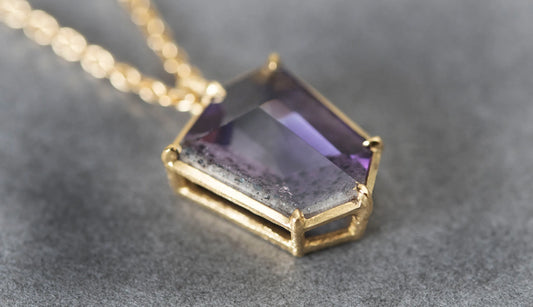 [Canna Oshiro × Ryui] Trapiche amethyst necklace