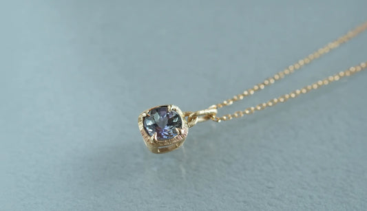 [Monthly piece] Plump necklace + mermaid tanzanite