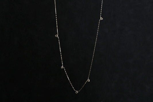 Meguru long necklace / K18WG